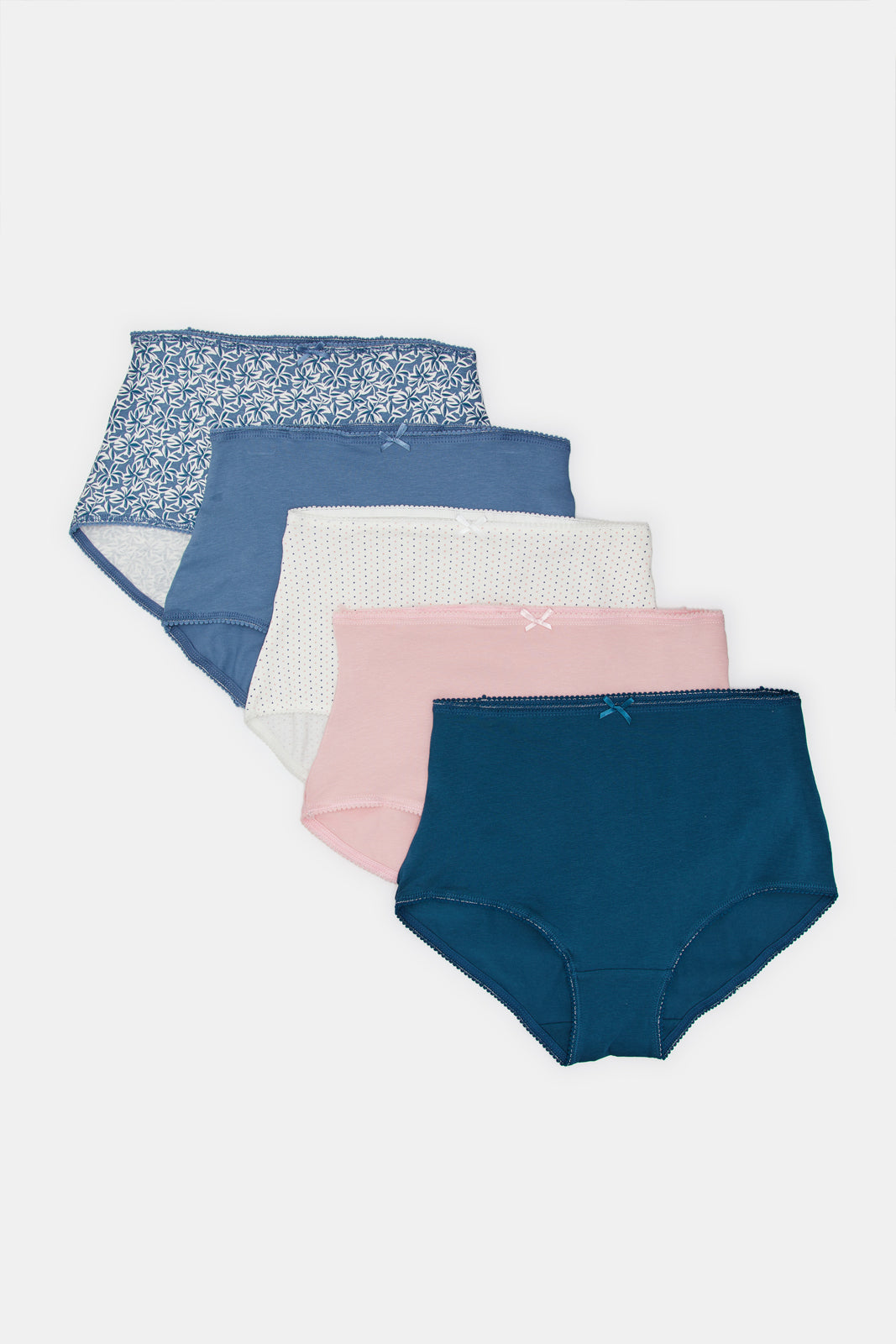 

Women Assorted Printed And Plain Full Brief Set (Pack Of 5)