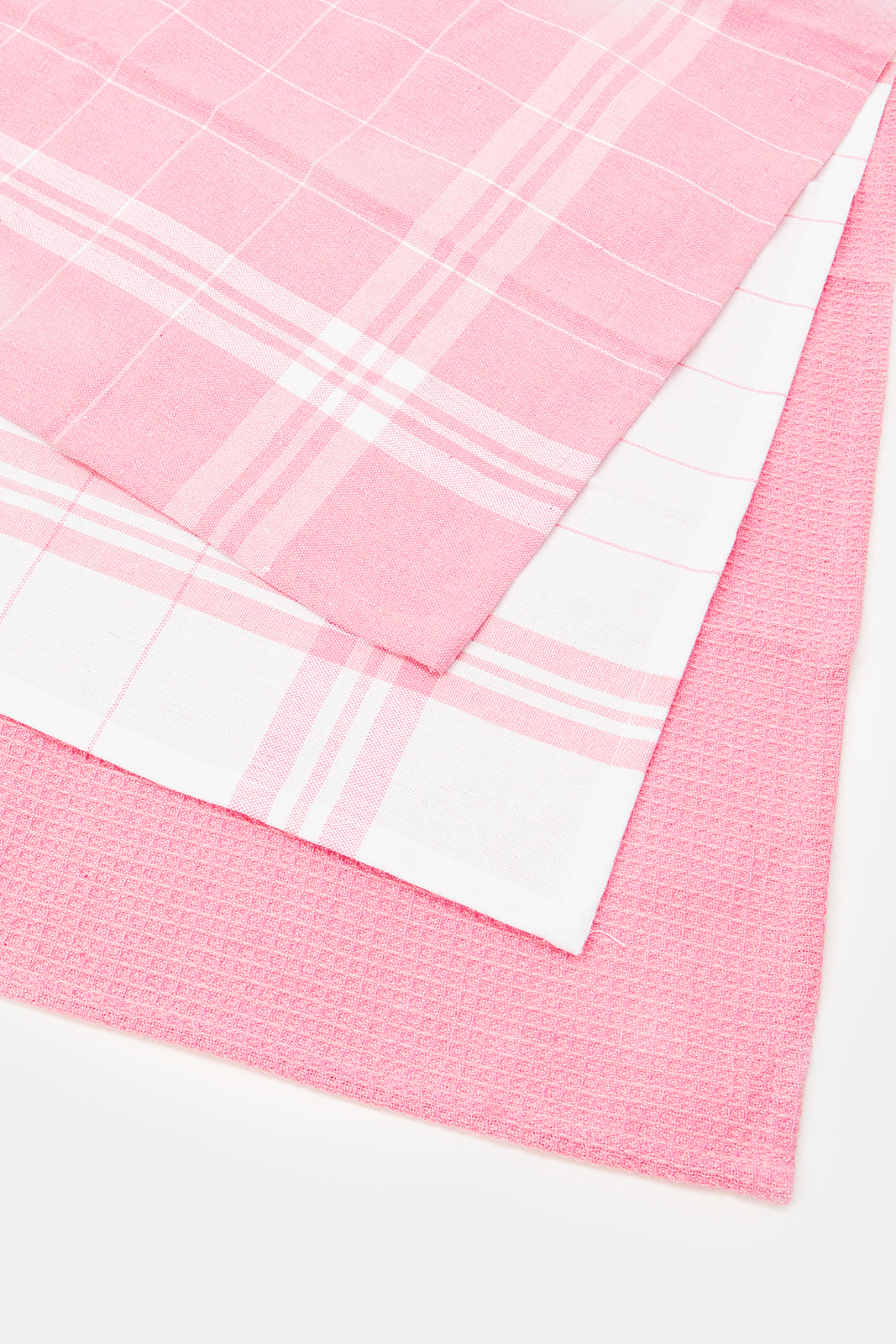 

Pink And White Kitchen Towel Set (3 Piece)