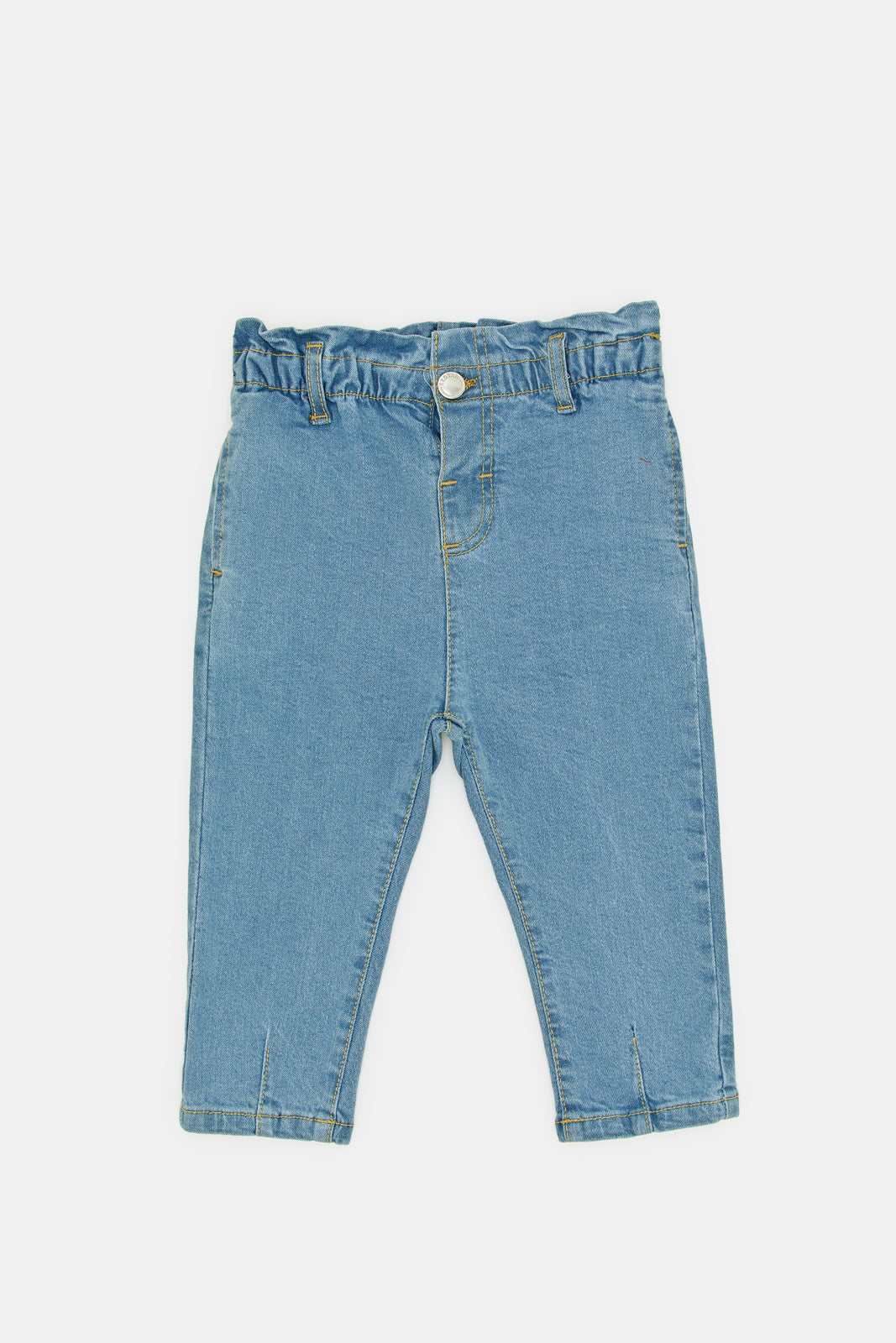 

Infant Girls Blue High Rise Straight Fit Jeans