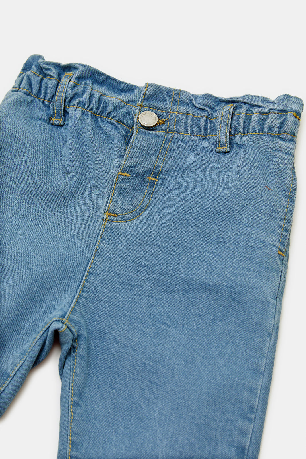 

Infant Girls Blue High Rise Straight Fit Jeans