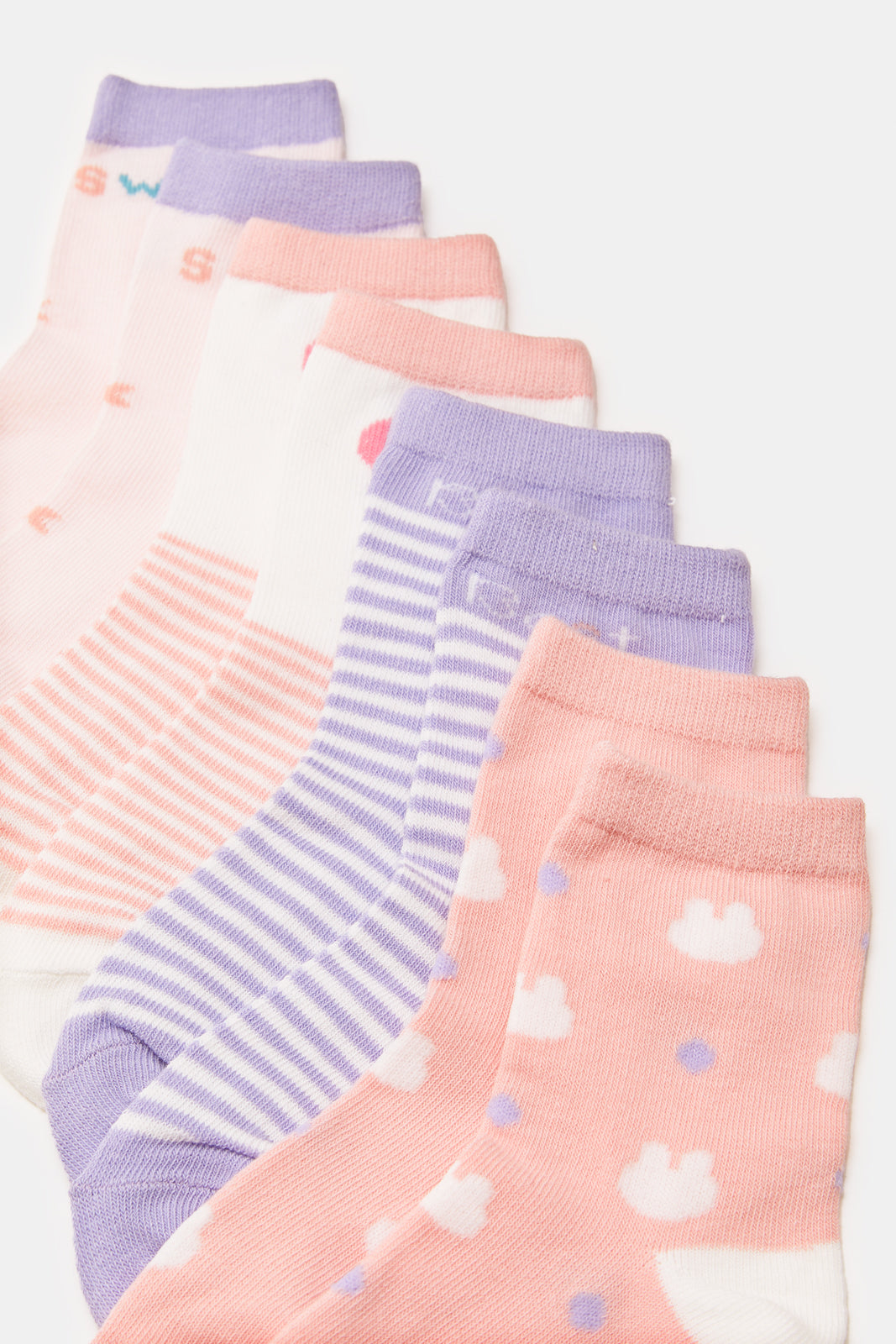 

Girls Assorted Printed Ankle Length Socks (4 Pairs)