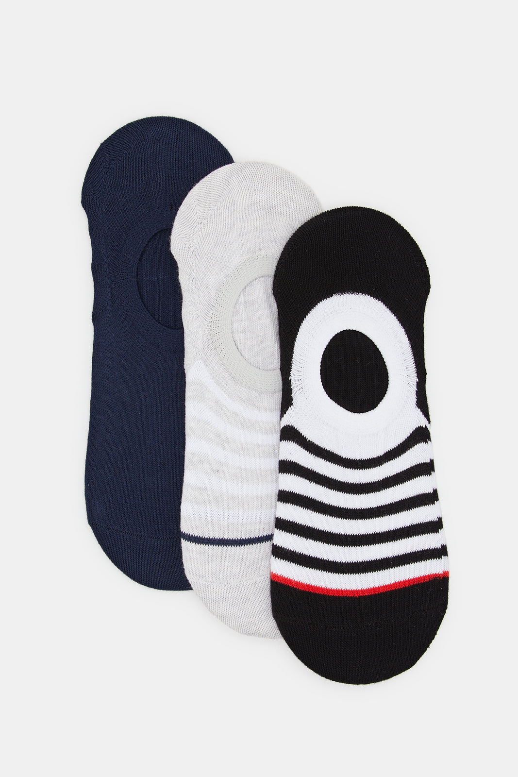 

Men Assorted Striped Invisible Socks (3 Pairs)