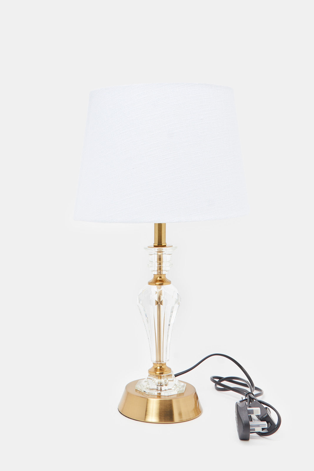 

Gold Metal And Crystal Table Lamp