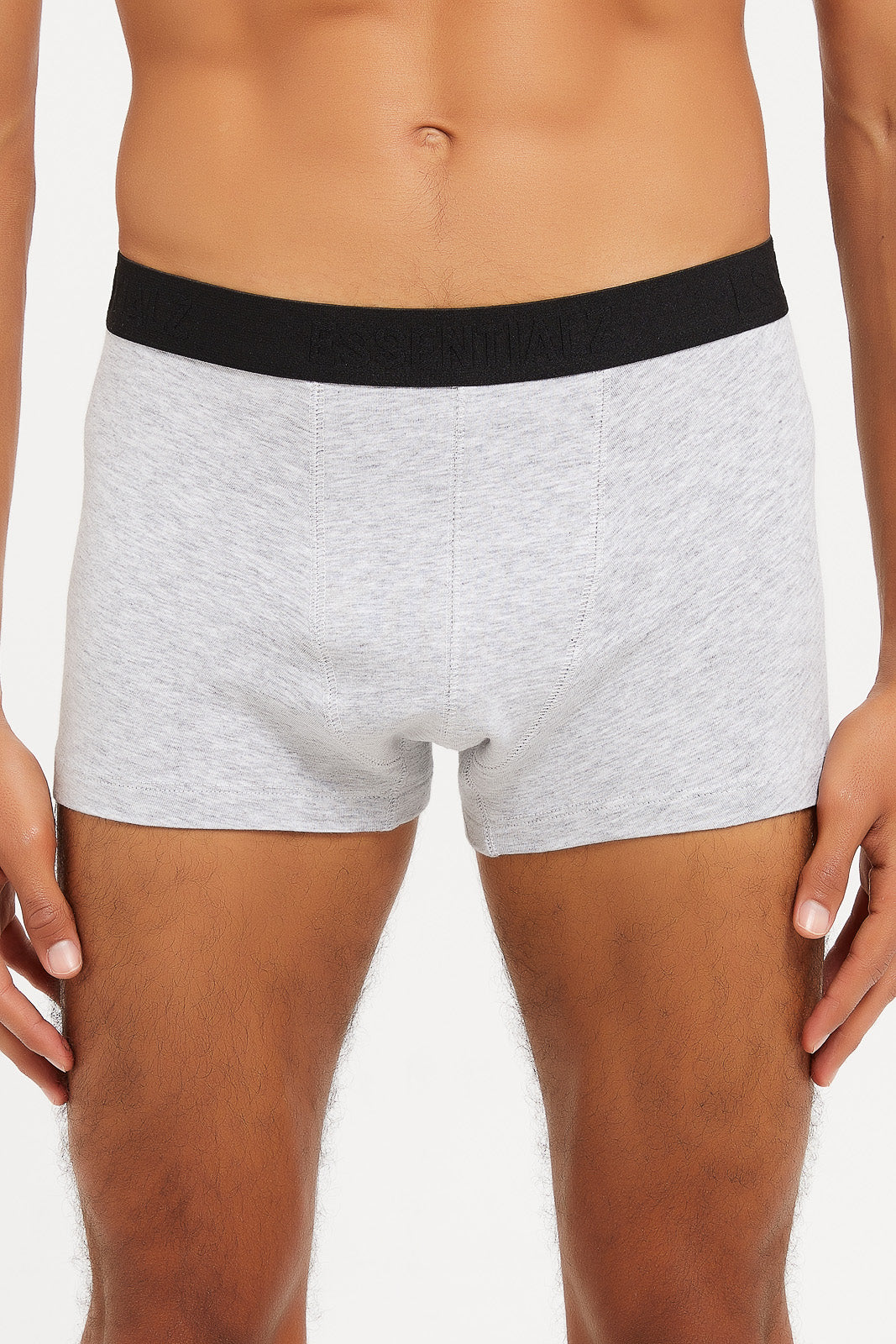 

Men Grey Knitted Boxer Brief