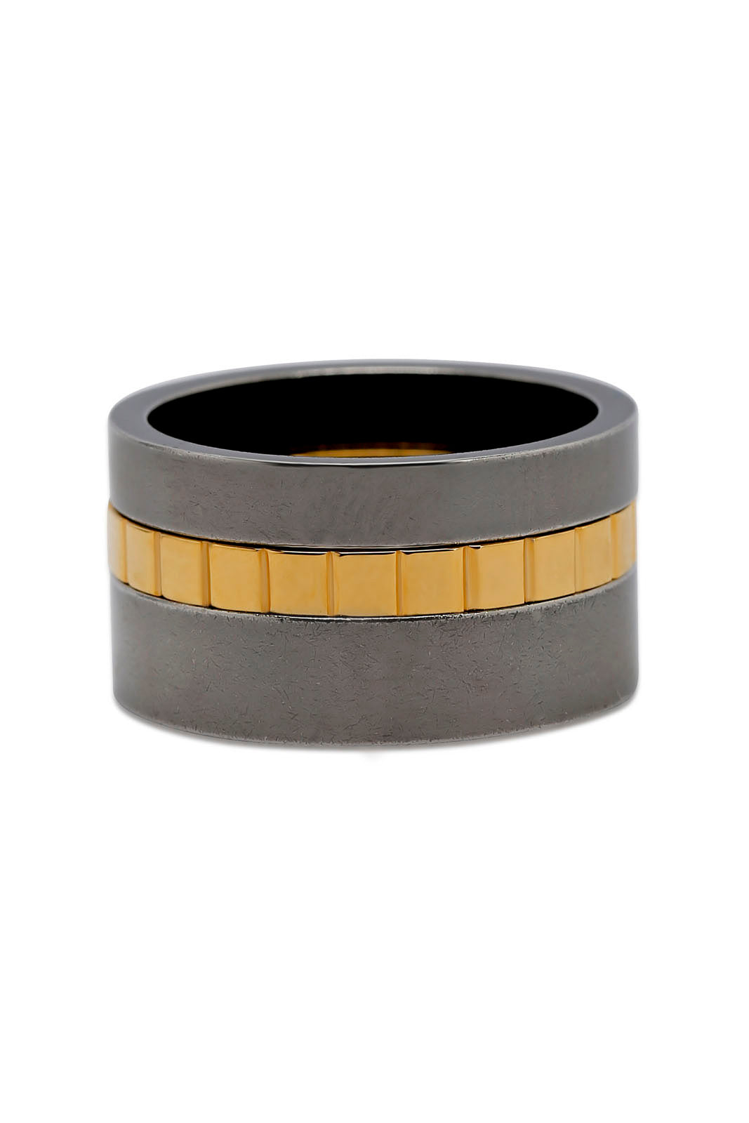 

Men Silver And Gold Ring Set (3 Piece)