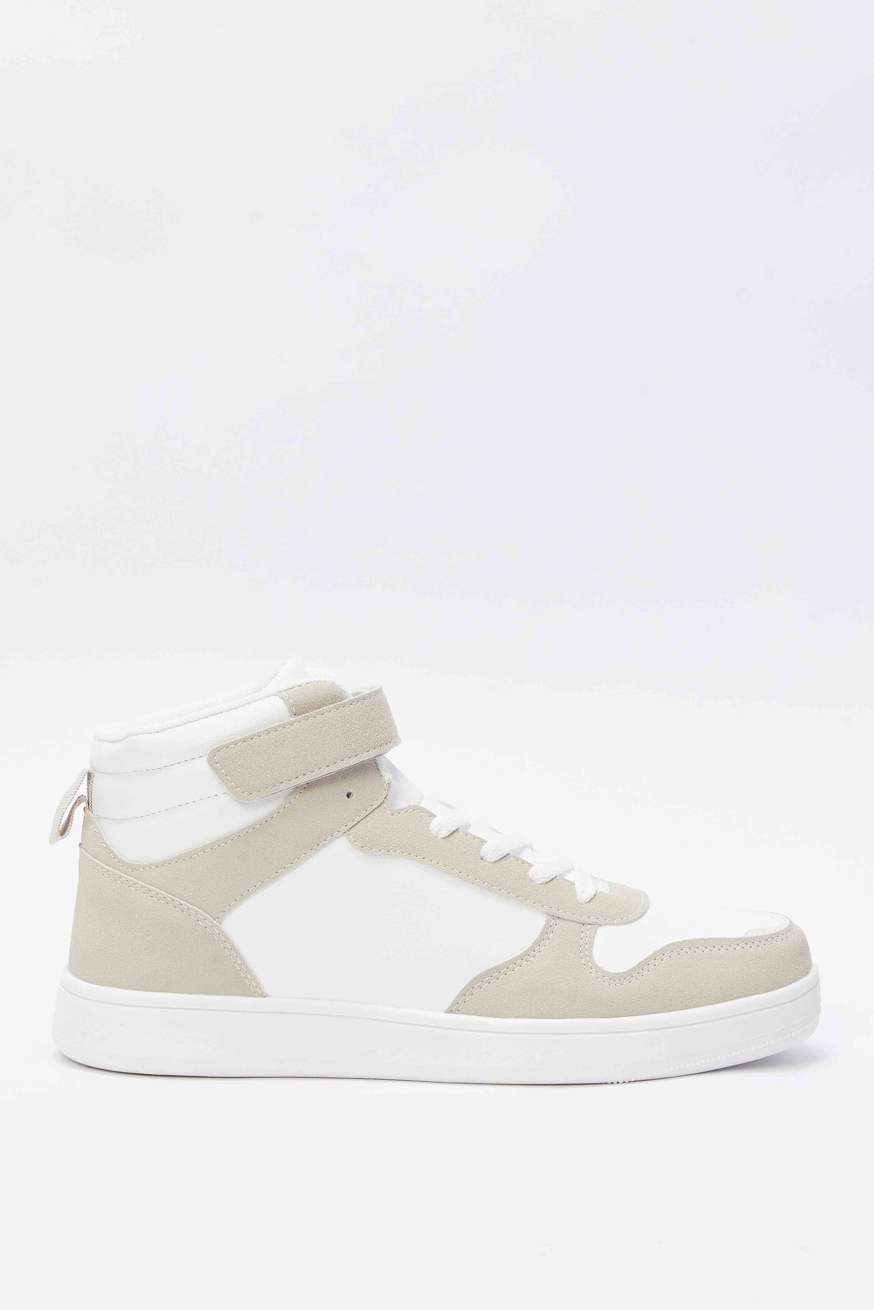 Buy Women White And Beige High Top 124723489 in Saudi Arabia | REDTAG