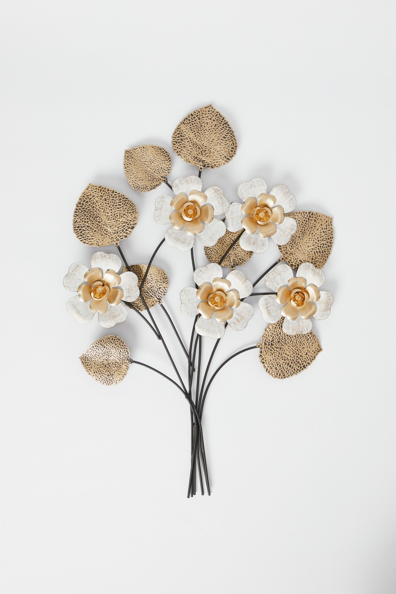 

Brown Metal Decorative Floral Wall Décor