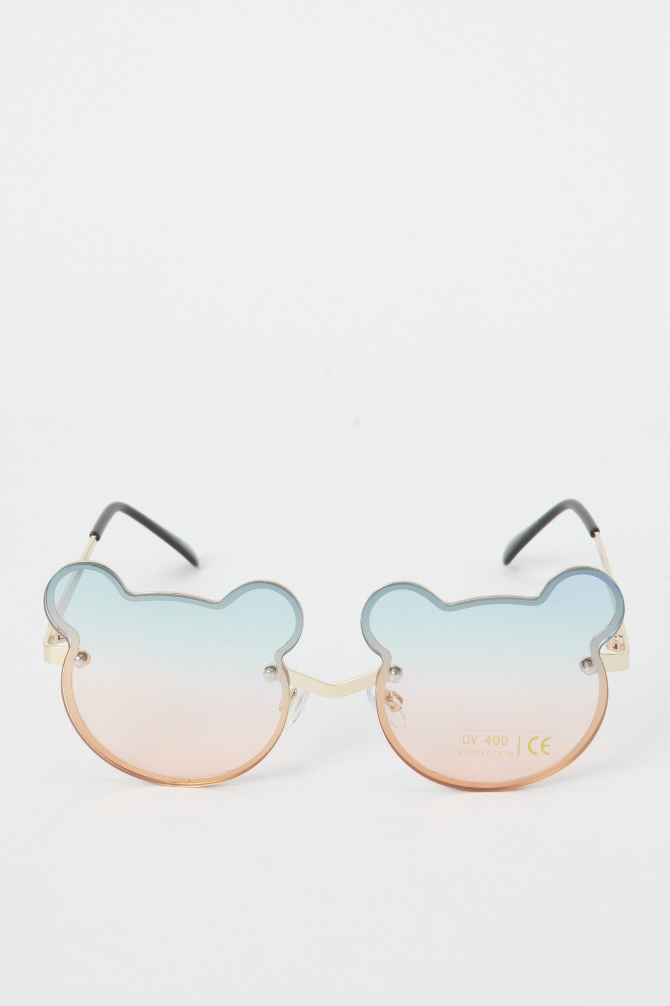 

Girls Pink And Blue Embellished Bear Sunglasses