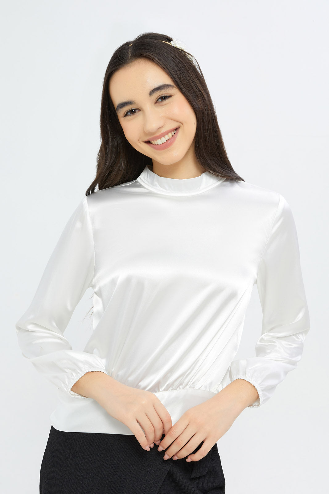 

Senior Girls White Sateen Blouse