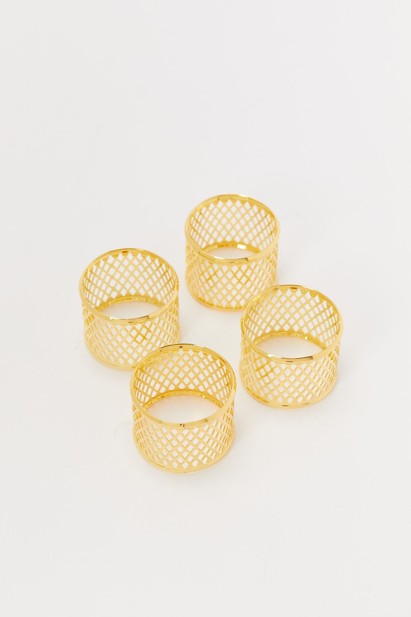 

Gold Textured Napkin Ring (4 Piece)