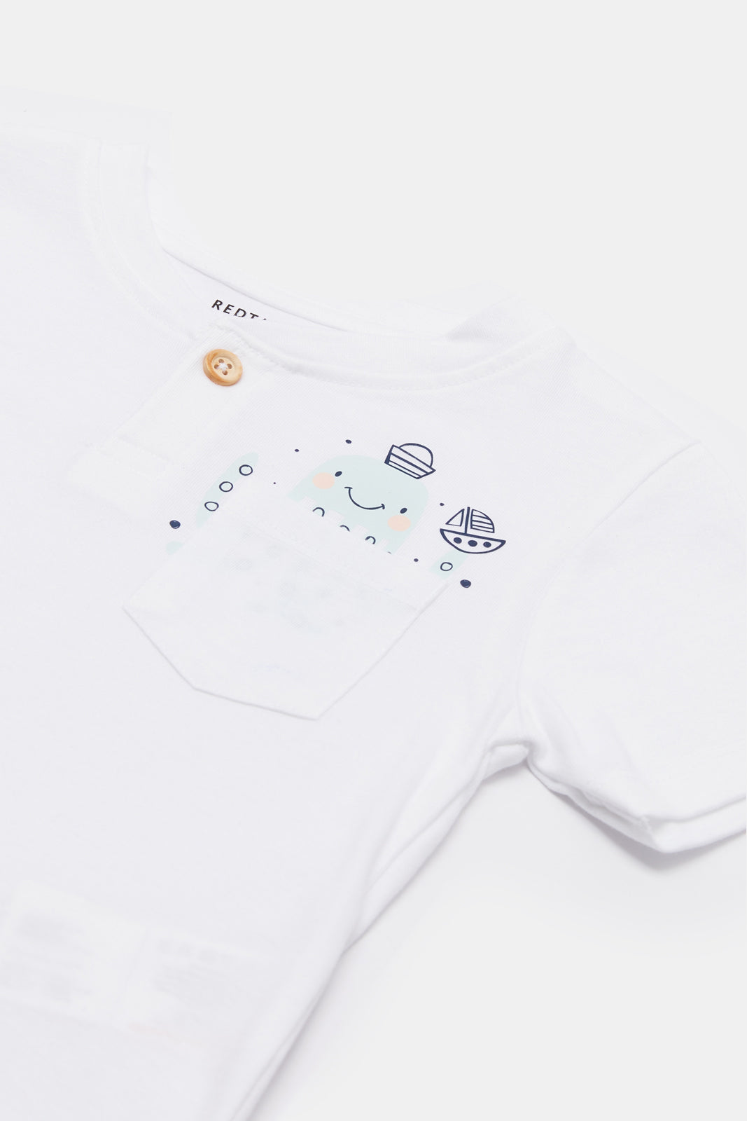 

Infant Boys White Pocket Henley