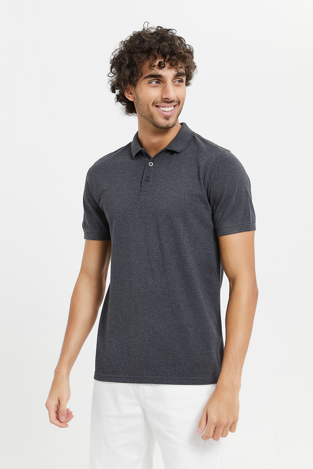 

Men Charcoal Polo Shirt