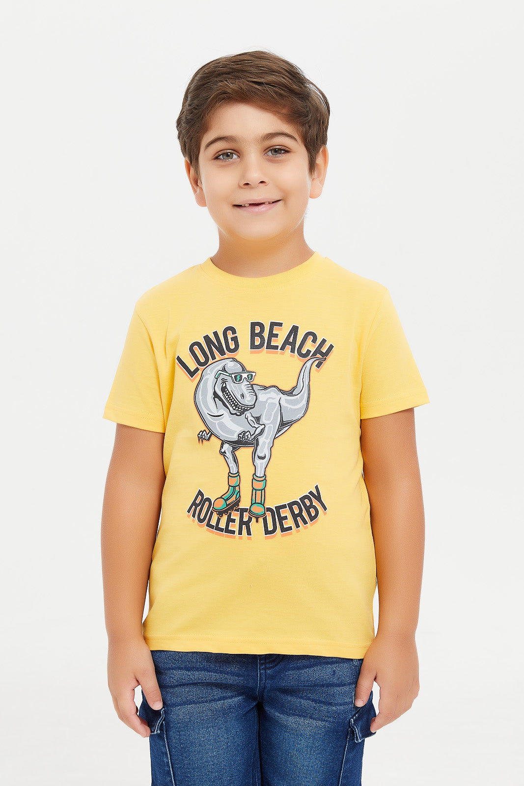 

Boys Assorted Printed T-Shirt Set (Pack Of 3)