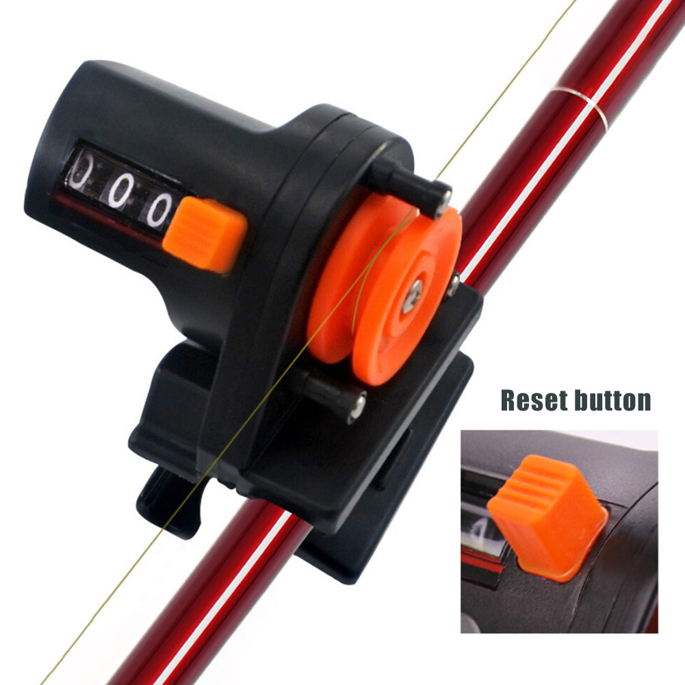 New 0-999M Fishing Line Counter fish finder Length Gauge Depth Tackle Tool 