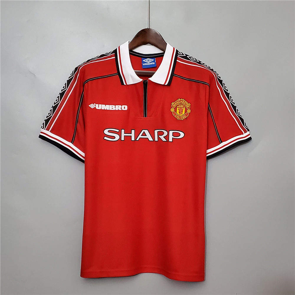 1998-1999 Umbro Manchester United Ole Gunnar Solskjaer Jersey Shirt Kit 