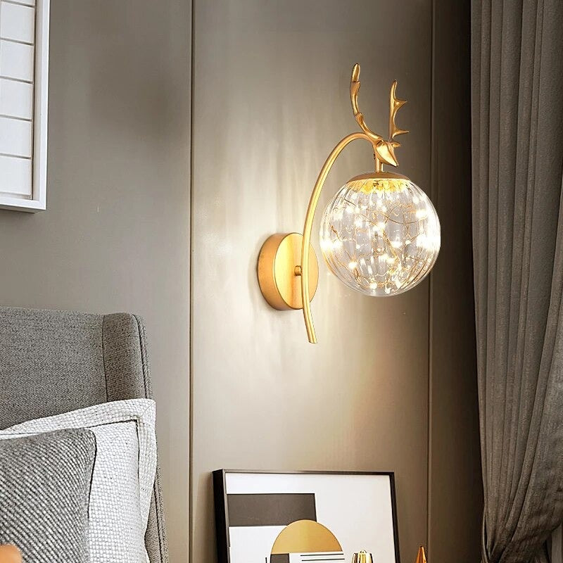 reindeer wall light