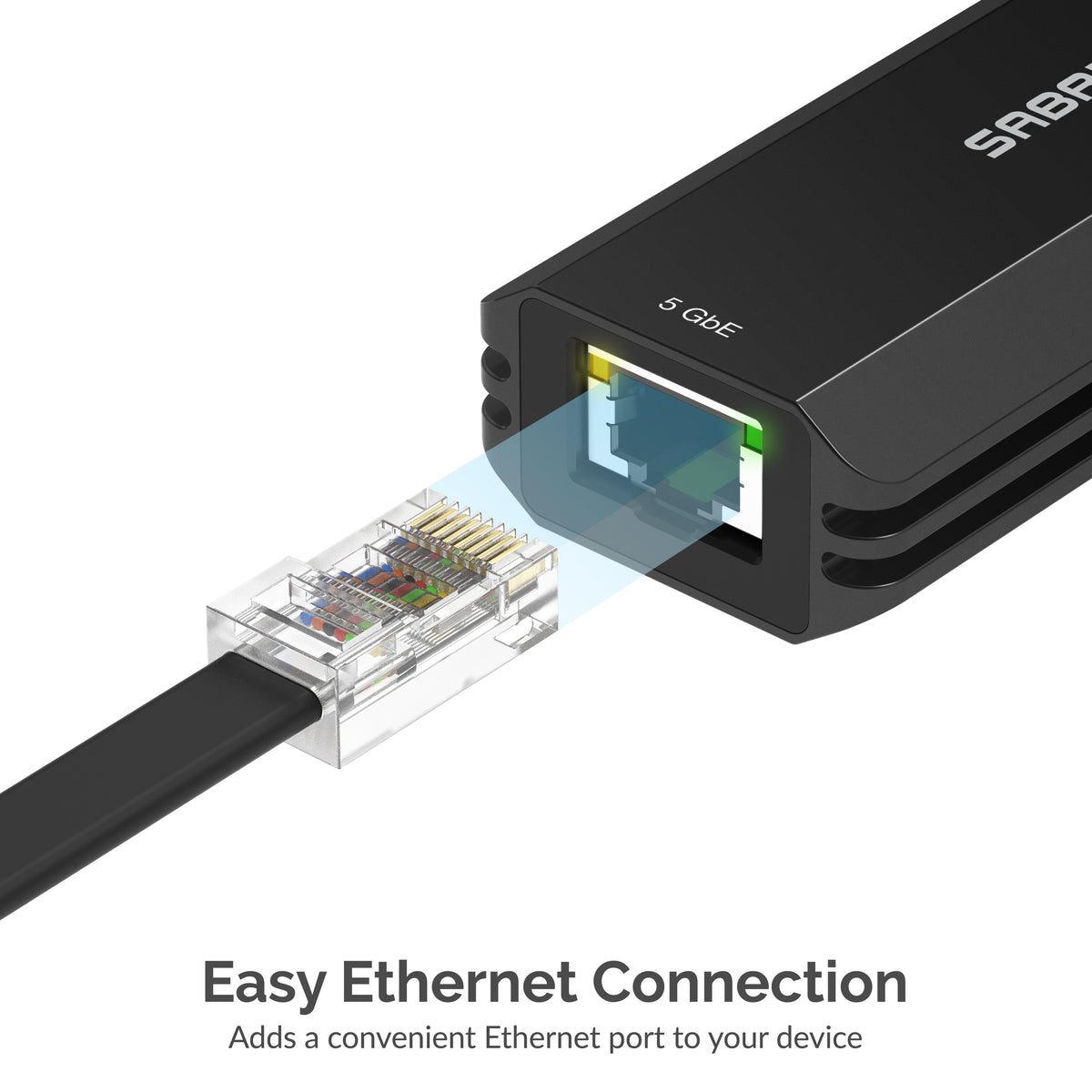 USB Type-A or Type-C to 5-Gigabit Ethernet Adapter [10/100/1000/2500/5000 Mbps]