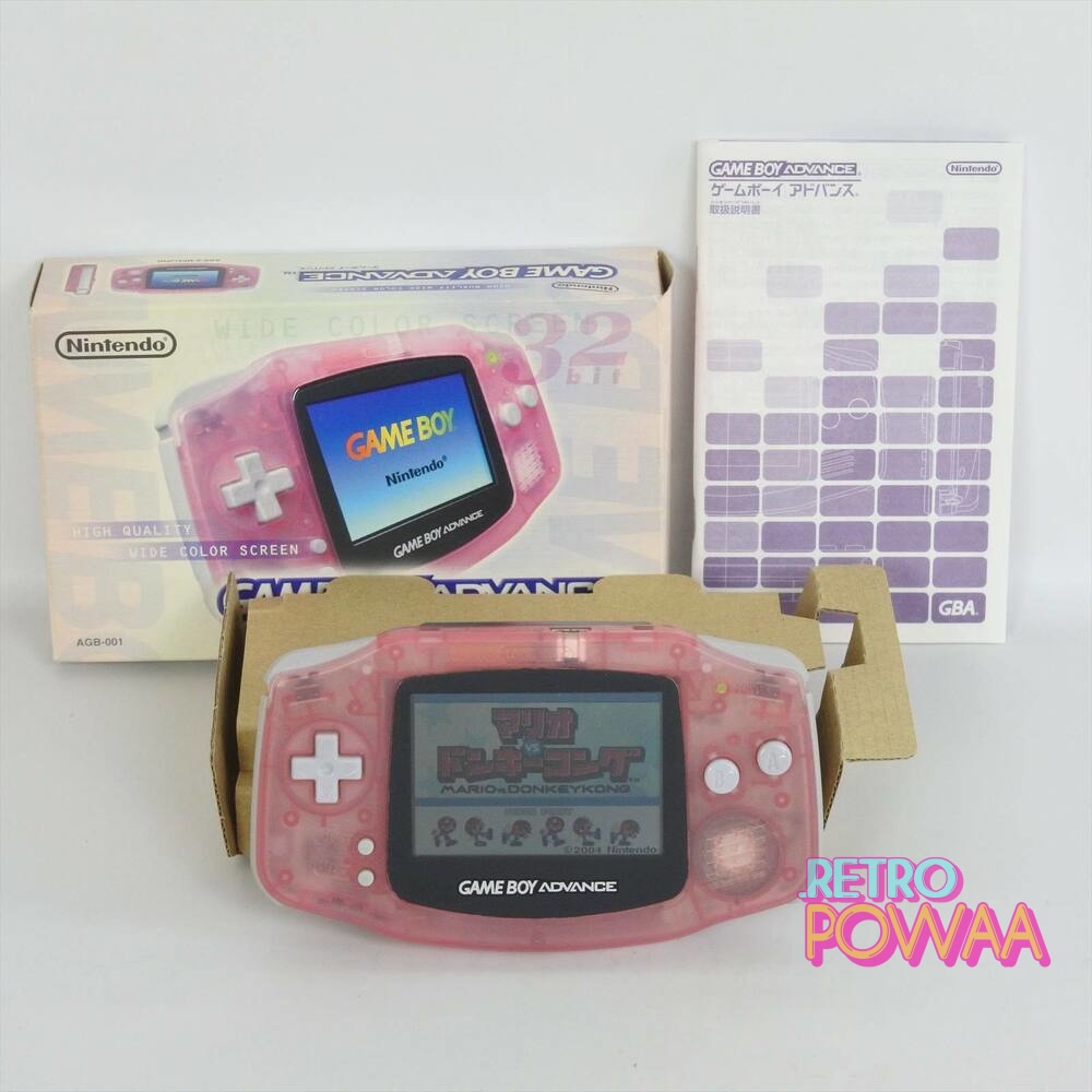 Gameboy Advance Milky Pink Console GOOD Condition AGB-001 Boxed