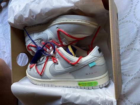 nike dunk low x off white lot 23