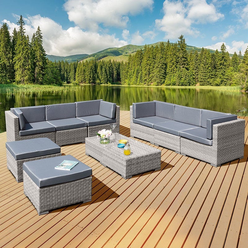 8 seater garden sofa set