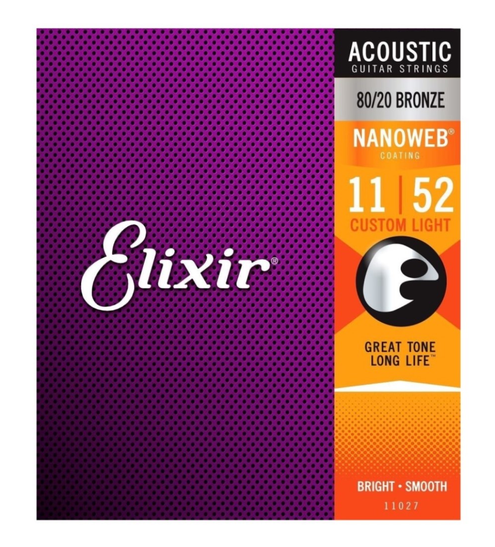 elixir nanoweb light gauge acoustic strings