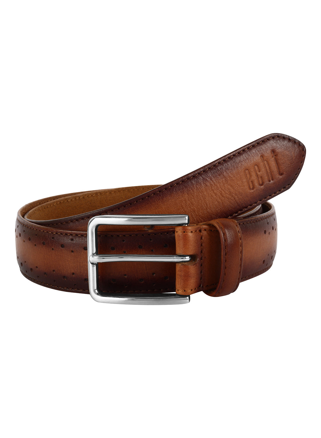 brown genuine leather belt