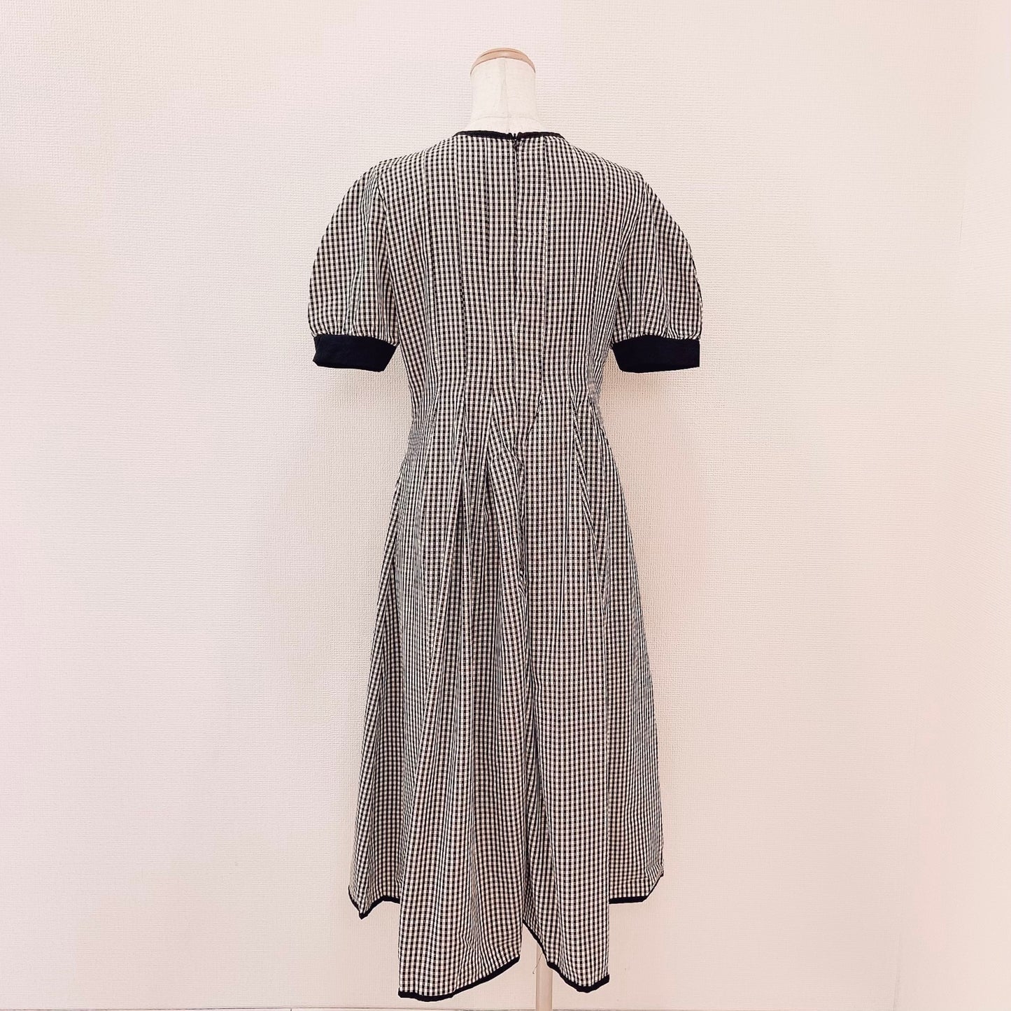 04/20~発売START【即納】gingham Aラインワンピース