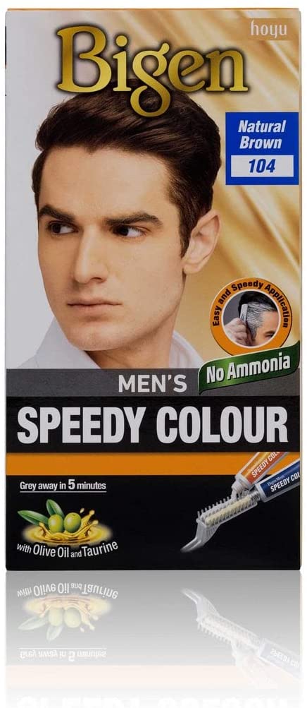 Bigen Men's Speedy Colour - Natural Brown 104 – CC Hair & Beauty