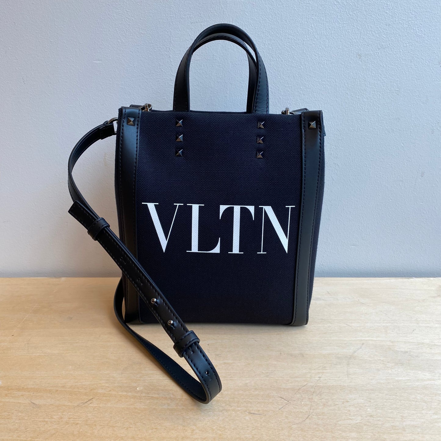 VALENTINO / VLNT CANVAS MINITOTE