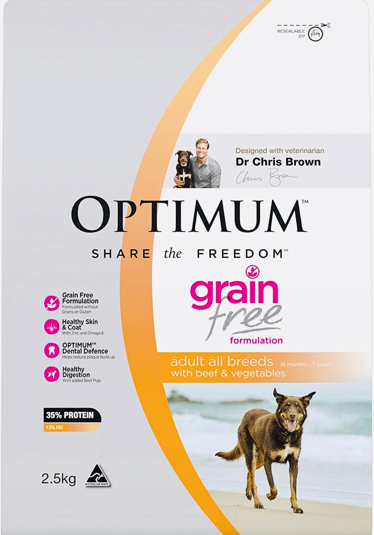 grain free optimum dog food