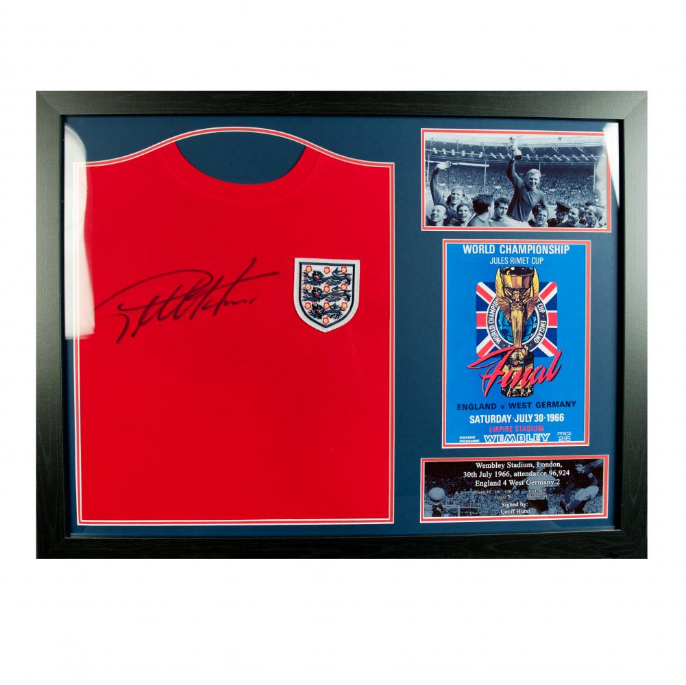 sir geoff hurst signed shirt