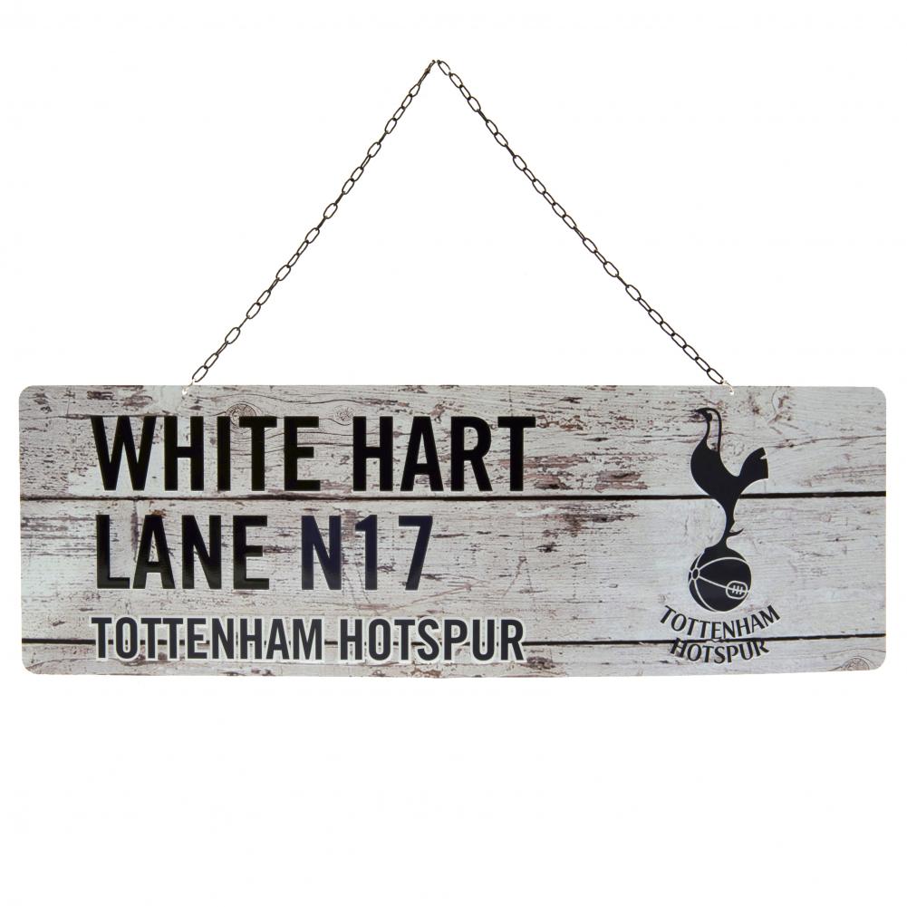 Tottenham Hotspur FC Rustic Garden Hanging Street Sign Metal 