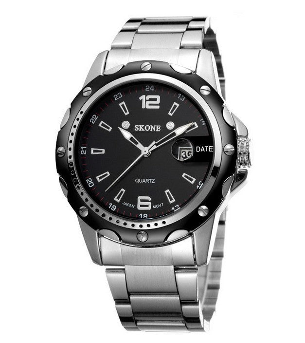 Productiviteit mechanisch Sentimenteel Heren Horloge -Quartz Japans uurwerk-Skone zwart -RVS – LOOK4GOODS.NL
