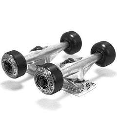 Tensor Lo Tens Revolt Truck/Wheel Combo - Raw/Black - 5.25 - Skateboard Trucks (Set of 2)