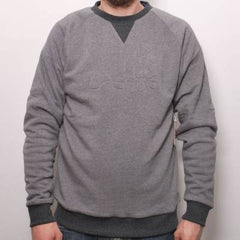 Enjoi Greyhound Custom Crew Flc - Grey - Mens Sweatshirt