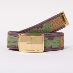 Diamond Un-Polo Rainfrog Clamp Men's Belt - Tan