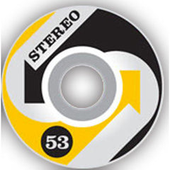 Stereo Arrows - White/Yellow - 53mm - Skateboard Wheels (Set of 4)