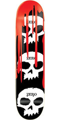 Zero 3 Skull Skateboard Deck 7.875 - Blood/Black