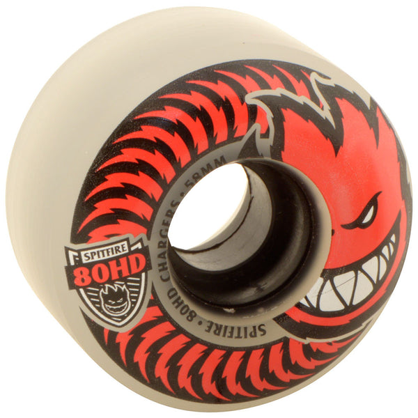 Spitfire 80HD Charger Classic Skateboard Wheels - Clear/Red 