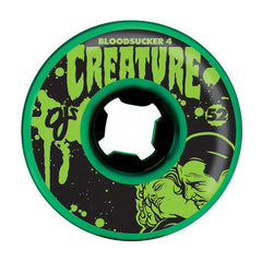 OJ Bloodsuckers 4 Creature Skateboard Wheels 52mm 97a - Green/Black (Set of 4)