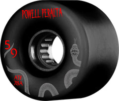 Powell Peralta ATF Skateboard Wheels 59mm 78a - Black (Set of 4)