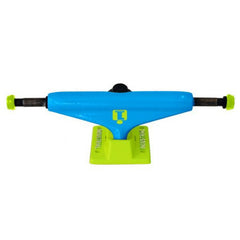 Industrial Skateboard Trucks - 5.25 - Neon Sky Blue/Green (Set of 2)