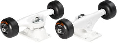 Mini Logo Trucks - 8.38 - White ; ML Bearings ; Wheels - 52mm - 101a - Black (Set of 2)