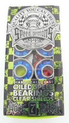 Speed Demons - Clear Blue - Abec 7 - Skateboard Bearings (8 PC)