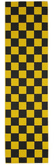 FKD Grip Checkers - Black/Yellow - Skateboard Griptape (1 Sheet)