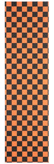 FKD Grip Checkers - Black/Orange - Skateboard Griptape (1 Sheet)