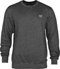 Bones Wheels Crew Neck Sweatshirt - Charcoal - Mens Sweatshirt