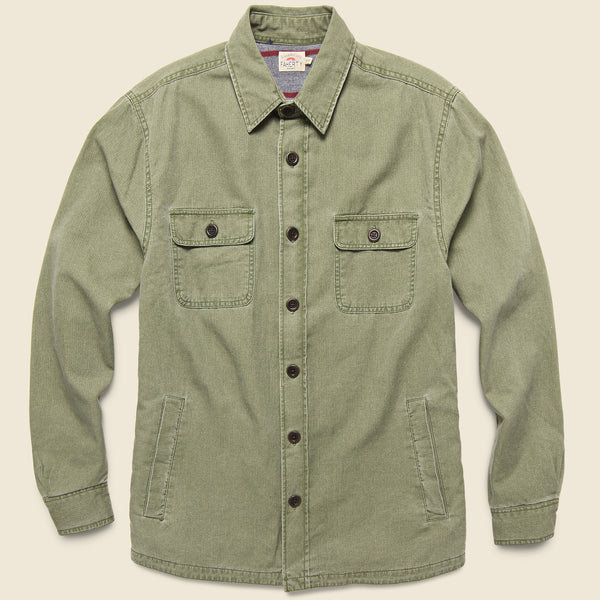 Blanket Lined CPO Shirt Jacket - Olive