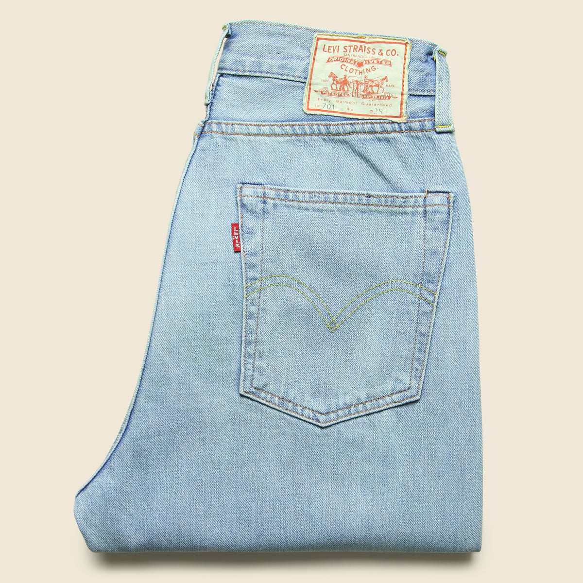levi's women's levi's vintage clothing 1950's 701 jeans