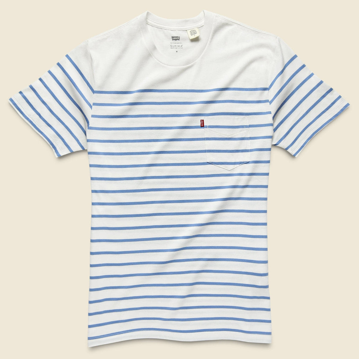 Sunset Pocket Tee - Anchor Stripe